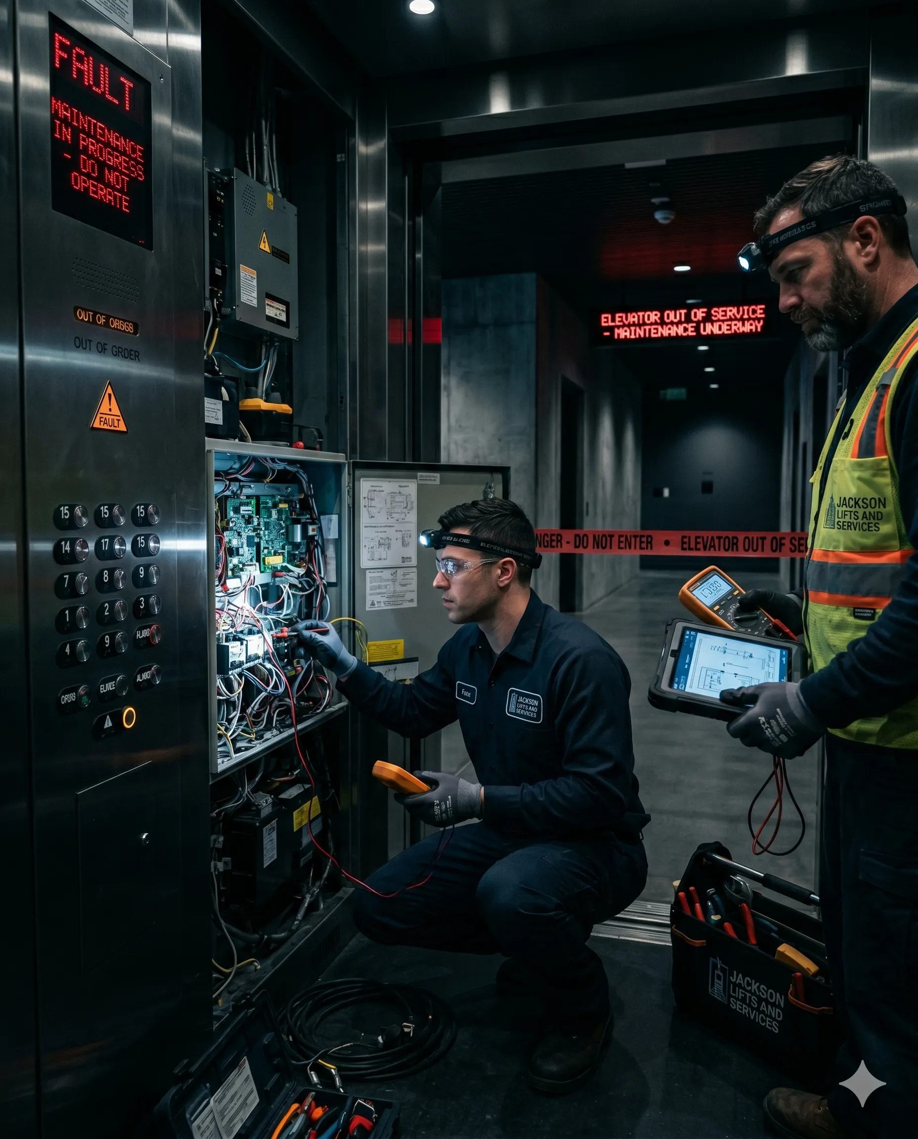 Lift safety inspection and elevator testing